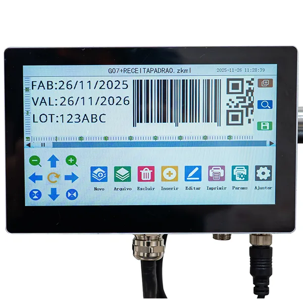 Datador Inkjet TIJ G7 para codificação industrial de embalagens