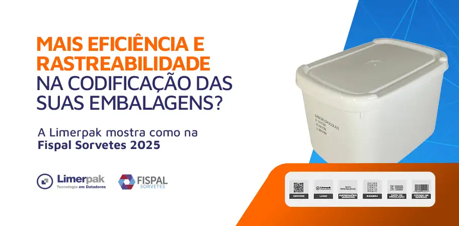 Mais eficiência e rastreabilidade na codificação das suas embalagens? A Limerpak mostra como na Fispal Sorvetes 2025