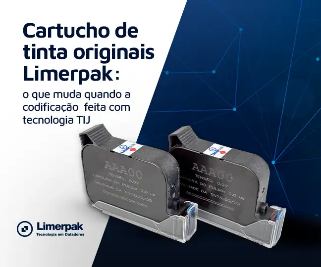 Cartucho de tinta originais Limerpak: o que muda quando a codificação é feita com tecnologia TIJ