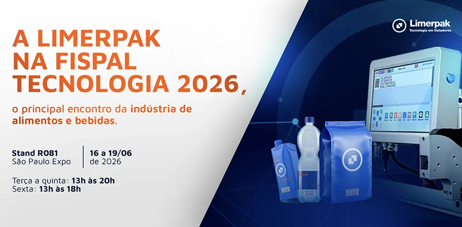 Limerpak na Fispal Tecnologia 2026: tecnologia TIJ aplicada à indústria de alimentos, bebidas e proteínas